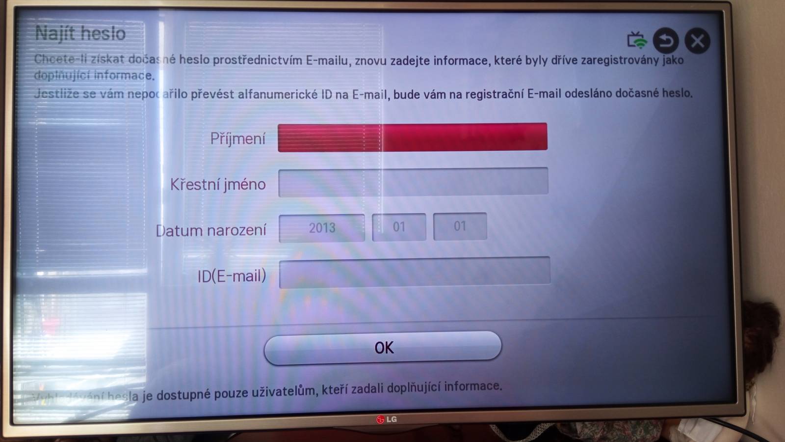 Jak se přihlásit k LG TV?
