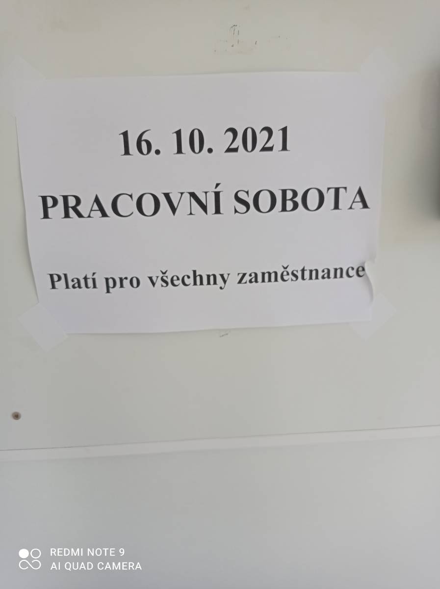 Jak se plati sobota?