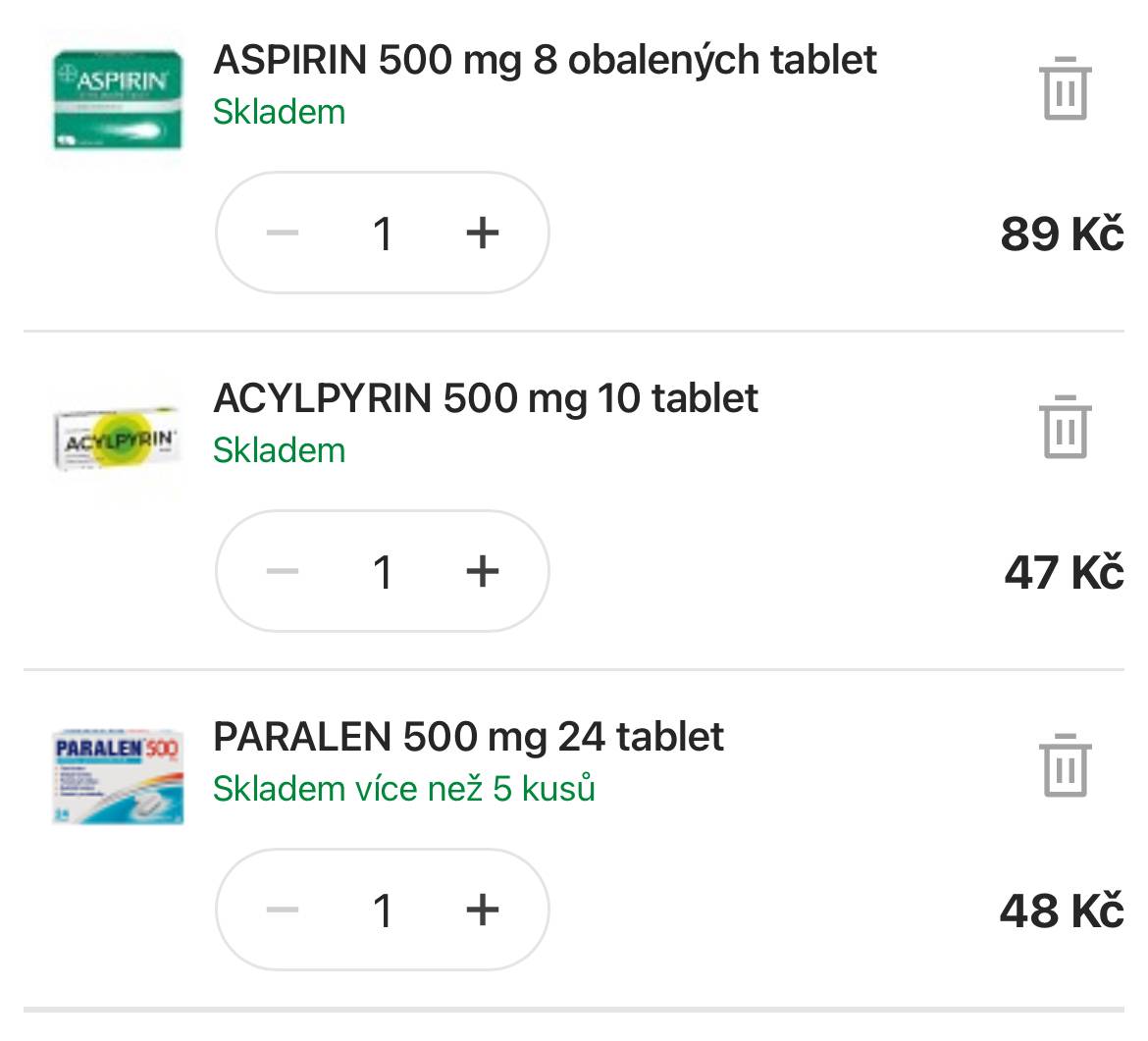 Co je lepší aspirin nebo acylpyrin?